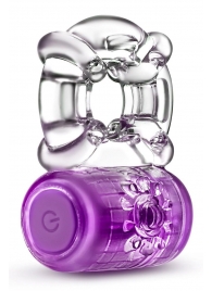 Фиолетовое эрекционное виброкольцо One Night Stand Vibrating C-Ring - Blush Novelties - в Архангельске купить с доставкой