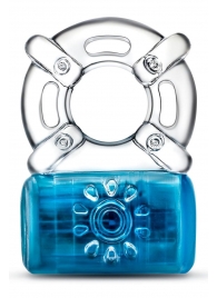 Синее эрекционное виброкольцо One Night Stand Vibrating C-Ring - Blush Novelties - в Архангельске купить с доставкой