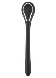 Черный гибкий уретральный стимулятор с вибрацией Vibrating Bendable Dilator - 13,5 см. - Orion - купить с доставкой в Архангельске