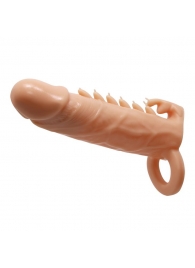 Телесная удлиняющая насадка Penis Sleeve Emmitt - 17 см. - Baile - в Архангельске купить с доставкой