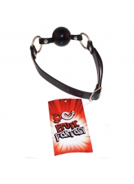 Силиконовый черный кляп-шарик на ремне Black Ballgag - Erotic Fantasy - купить с доставкой в Архангельске