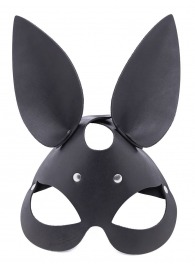 Черная гладкая маска  Зайка  с длинными ушками - Crazy Handmade - купить с доставкой в Архангельске