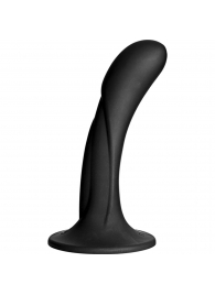 Черная изогнутая насадка Vac-U-Lock G-Spot - 16,5 см. - Doc Johnson - купить с доставкой в Архангельске
