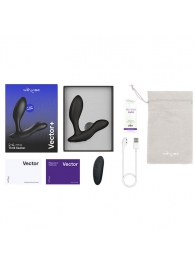 Черный анальный вибратор We-Vibe Vector+ - We-vibe - в Архангельске купить с доставкой