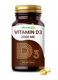 Пищевая добавка SuperCaps VITAMIN D3 2000 ME - 120 капсул - SuperCaps - купить с доставкой в Архангельске