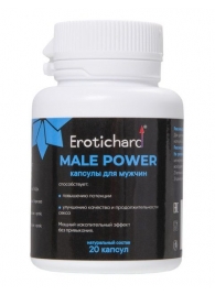 Капсулы для мужчин Erotichard male power - 20 капсул (0,370 гр.) - Erotic Hard - купить с доставкой в Архангельске
