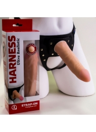 Страпон Харнесс из трусиков и насадки-фаллоса - 17,5 см. - LOVETOY (А-Полимер) - купить с доставкой в Архангельске