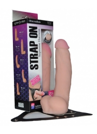 Реалистичный фаллос на поясе Harness - 20,5 см. - LOVETOY (А-Полимер) - купить с доставкой в Архангельске