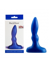 Синий анальный стимулятор Beginners p-spot massager - 11 см. - Lola Games - в Архангельске купить с доставкой