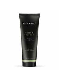 Массажный легкий крем WICKED Sage plus Sea Salt - 120 мл. - Wicked - купить с доставкой в Архангельске
