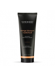 Массажный легкий крем WICKED Orange Blossom plus Patchouli - 120 мл. - Wicked - купить с доставкой в Архангельске