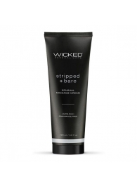 Массажный легкий крем WICKED Stripped plus Bare - 120 мл. - Wicked - купить с доставкой в Архангельске