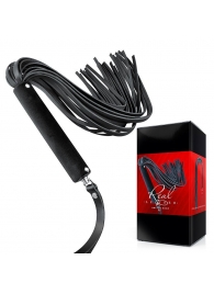 Черная кожаная плеть-флоггер - 84 см. - Notabu - купить с доставкой в Архангельске