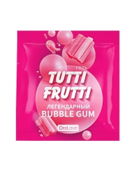 Пробник гель-смазки Tutti-frutti со вкусом бабл-гам - 4 гр. - Биоритм - купить с доставкой в Архангельске
