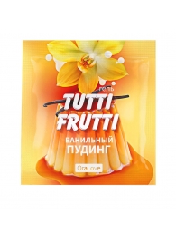 Пробник гель-смазки Tutti-frutti со вкусом ванильного пудинга - 4 гр. - Биоритм - купить с доставкой в Архангельске