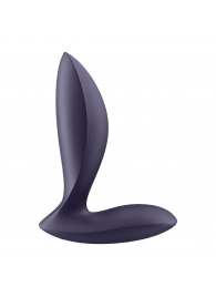 Фиолетовый анальный вибростимулятор Power Plug - Satisfyer - в Архангельске купить с доставкой