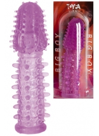 Фиолетовая насадка, удлиняющая половой член - 13,5 см. - Toyfa Basic - в Архангельске купить с доставкой