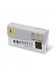 Презервативы Sagami Original 0.02 L-size увеличенного размера - 5 шт. - Sagami - купить с доставкой в Архангельске