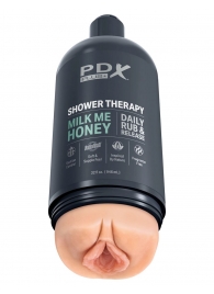 Телесный мастурбатор-вагина Shower Therapy Milk Me Honey - Pipedream - в Архангельске купить с доставкой