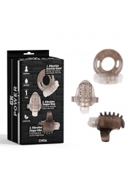 Набор из 3 дымчатых эрекционных колец с вибрацией Teasers Ring Kit - Chisa - в Архангельске купить с доставкой
