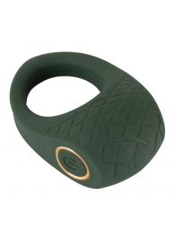 Зеленое эрекционное виброкольцо Luxurious Vibro Cock Ring - Orion - в Архангельске купить с доставкой