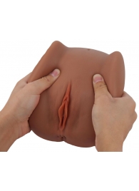 Мастурбатор Black Beauty - вагина и анус - S-HANDE - в Архангельске купить с доставкой