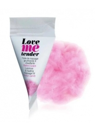 Съедобное согревающее массажное масло Love Me Tender Cotton Candy с ароматом сладкой ваты - 10 мл. - Love to Love - купить с доставкой в Архангельске