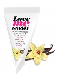 Съедобное согревающее массажное масло Love Me Tender Vanilla с ароматом ванили - 10 мл. - Love to Love - купить с доставкой в Архангельске