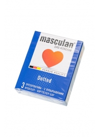 Презервативы с пупырышками Masculan Dotted - 3 шт. - Masculan - купить с доставкой в Архангельске