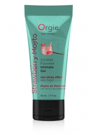 Съедобный интимный гель Orgie Lube Tube Cocktail Strawberry Mojito - 50 мл. - ORGIE - купить с доставкой в Архангельске
