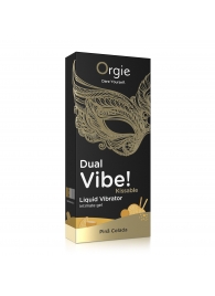 Съедобный гель Dual Vibe Pina Colada с эффектом вибрации и вкусом коктейля пина колада - 15 мл. - ORGIE - купить с доставкой в Архангельске