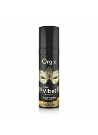 Съедобный гель Dual Vibe Pina Colada с эффектом вибрации и вкусом коктейля пина колада - 15 мл. - ORGIE - купить с доставкой в Архангельске