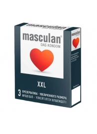 Презервативы увеличенного размера Masculan XXL - 3 шт. - Masculan - купить с доставкой в Архангельске