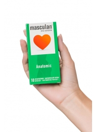 Презервативы анатомической формы Masculan Anatomic - 10 шт. - Masculan - купить с доставкой в Архангельске