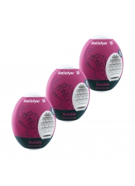 Набор из 3 мастурбаторов-яиц Satisfyer Bubble - Satisfyer - в Архангельске купить с доставкой