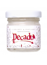 Массажная свеча Caramel   Popcorn - 35 мл. - Pecado - купить с доставкой в Архангельске
