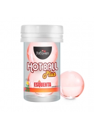 Лубрикант на масляной основе Hot Ball Plus с разогревающим эффектом (2 шарика по 3 гр.) - HotFlowers - купить с доставкой в Архангельске