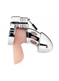 Клетка на пенис из металла Obedience Cock Cage - BlueLine - купить с доставкой в Архангельске