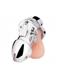 Клетка на пенис из металла Obedience Cock Cage - BlueLine - купить с доставкой в Архангельске