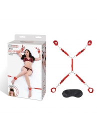 Красная фиксация на матрас Classic Bedspreader - Lux Fetish - купить с доставкой в Архангельске