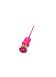 Розовый тонкий стимулятор Nipple Vibrator - 23 см. - I-MOON - купить с доставкой в Архангельске