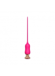 Розовый тонкий стимулятор Nipple Vibrator - 23 см. - I-MOON - купить с доставкой в Архангельске