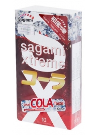 Ароматизированные презервативы Sagami Xtreme COLA - 10 шт. - Sagami - купить с доставкой в Архангельске