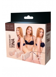 Набор из 3 мастурбаторов The Girl Next Door Tina - Dream Toys - в Архангельске купить с доставкой