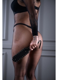 Кожаная шлепалка Sex Game с заклепками - 33 см. - БДСМ Арсенал - купить с доставкой в Архангельске