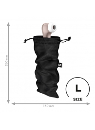 Черный мешочек для хранения игрушек Treasure Bag L - Satisfyer - купить с доставкой в Архангельске