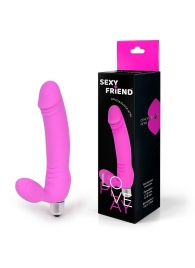 Розовый безремневой страпон Sexy Friend - 1137 - купить с доставкой в Архангельске