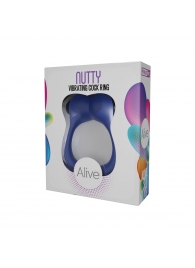 Синее эрекционное виброкольцо Nutty - Adrien Lastic - в Архангельске купить с доставкой
