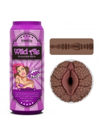 Коричневый мастурбатор-вагина Pleasure Brew Masturbator-Wild Ale в банке - Lovetoy - в Архангельске купить с доставкой