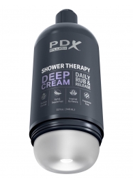 Мастурбатор в бутылке Shower Therapy Deep Cream - Pipedream - в Архангельске купить с доставкой